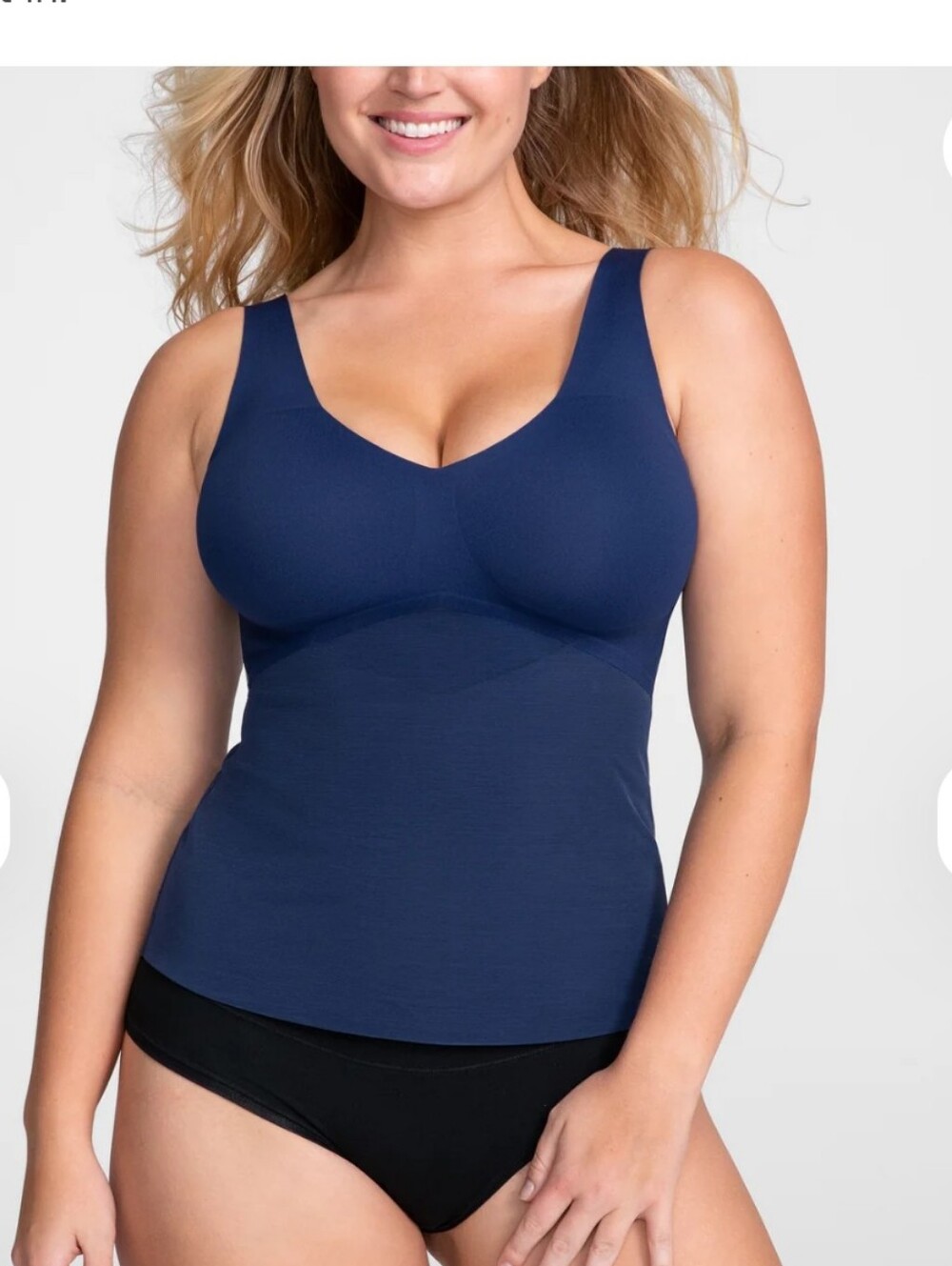 Honey Love Shapewear LiftWear Tank Top Sz L Blue